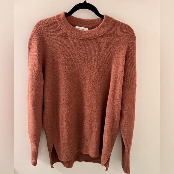 Abercrombie u0026 Fitch | Sweaters | Abercrombie Fitch Oversized Fluffy Crew  Sweater | Poshmark